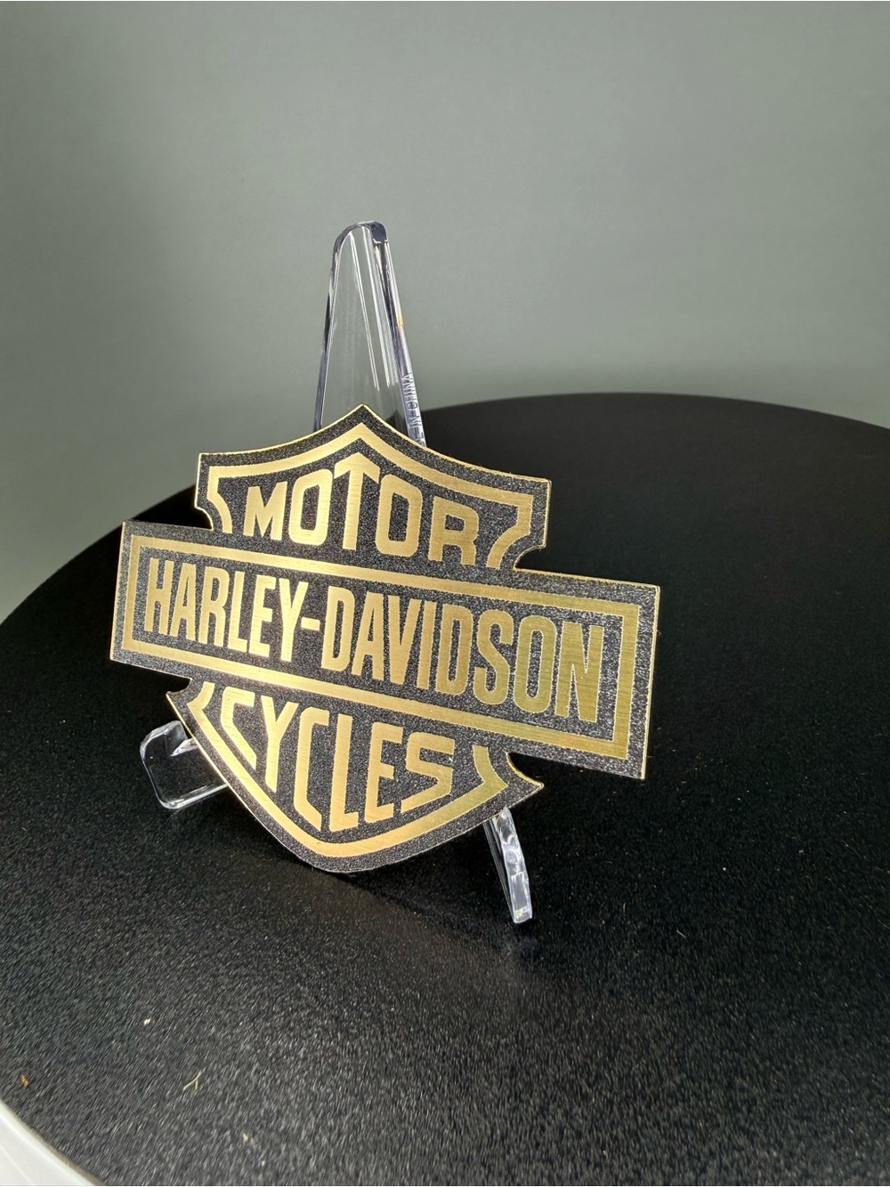 Harley-Davidson Black and Gold Bar & Shield Emblem Sticker